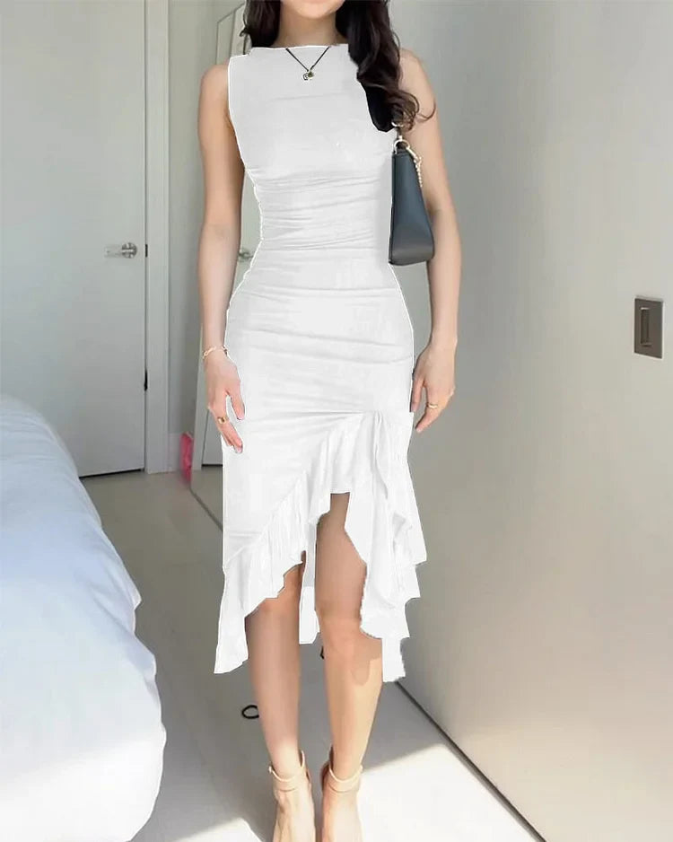 Camille's Midikleid mit Rüschen