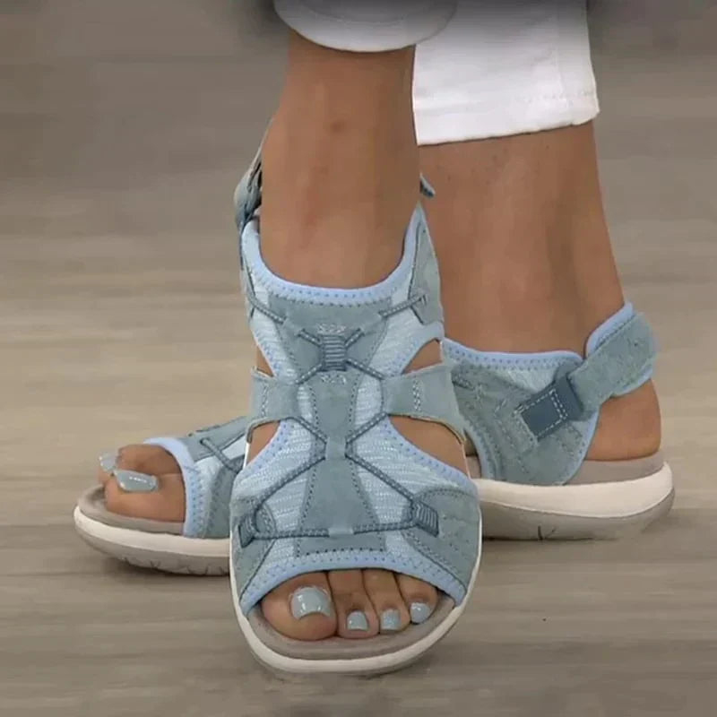 Caroline | Stützende und weiche, verstellbare orthopädische Sandalen für Frauen