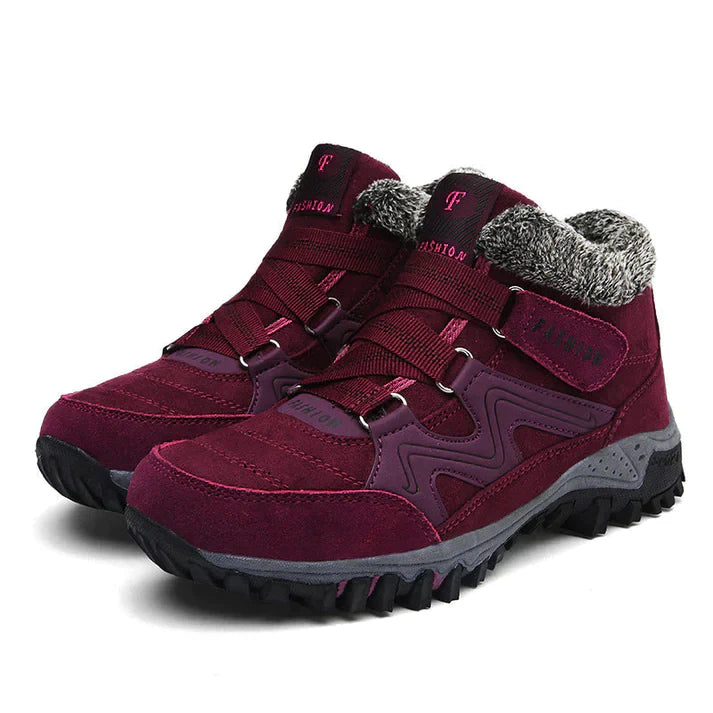 Eloise - Leder Knöchel Snowy Stiefel