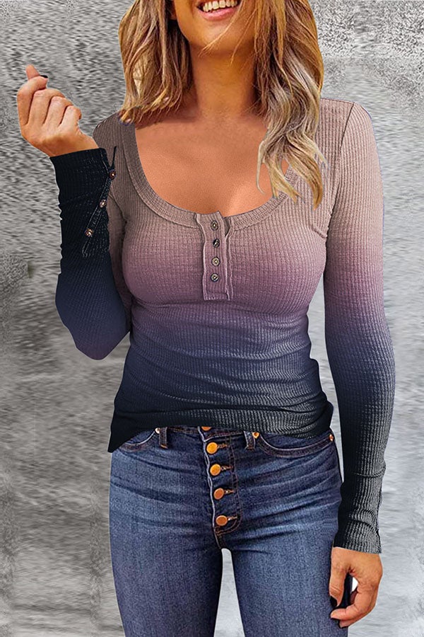 Melissa | Bunte Bluse mit langen Ärmeln