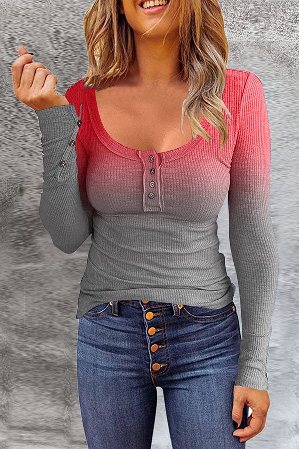 Melissa | Bunte Bluse mit langen Ärmeln
