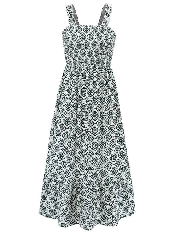 Thea | Bohème ärmelloses Maxikleid