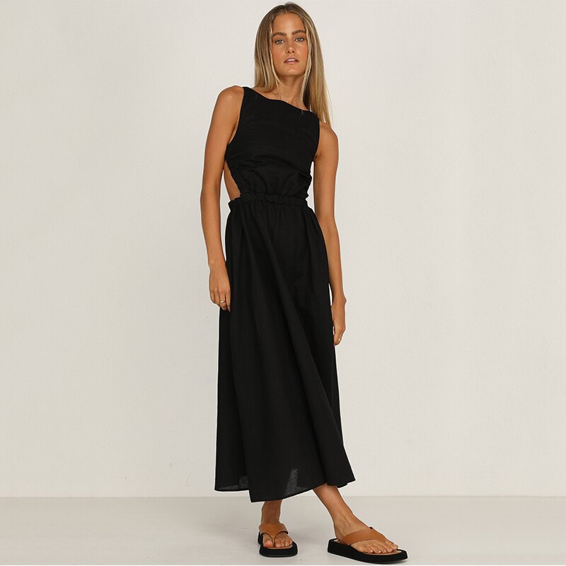 Midikleid mit Cut-Outs