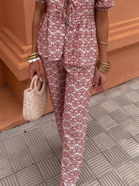 Freek | Trendiges Boho-Print-Set mit weiterem Schlauch
