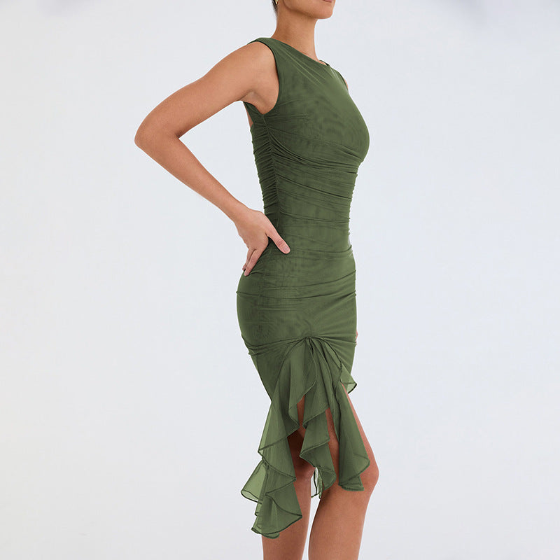 Camille's Midikleid mit Rüschen