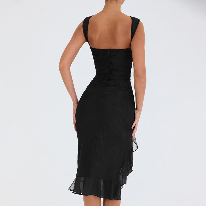 Camille's Midikleid mit Rüschen