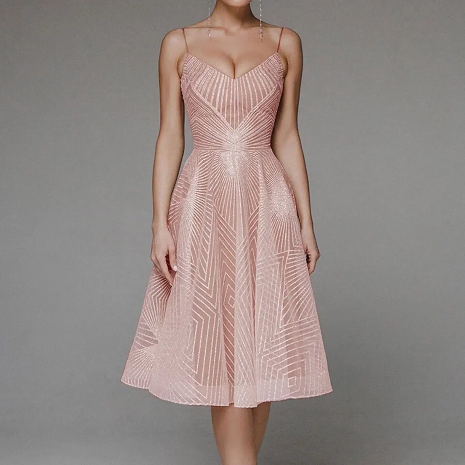 Melissa | Glamouröses Cocktailkleid mit funkelndem Design