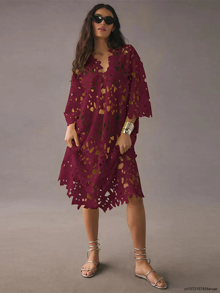 Carla | Airy gehäkeltes Strandkleid