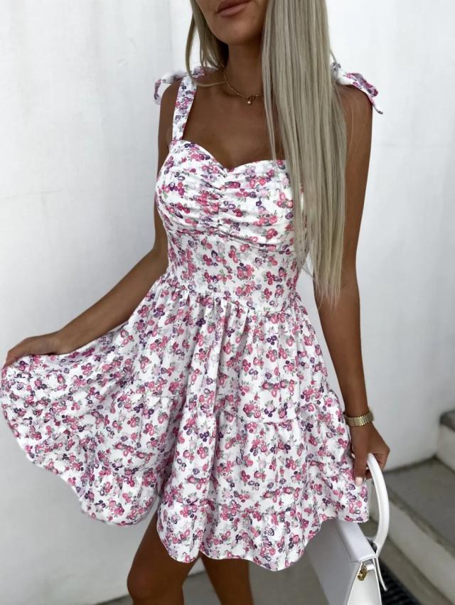 Flare Kleid mit Druck