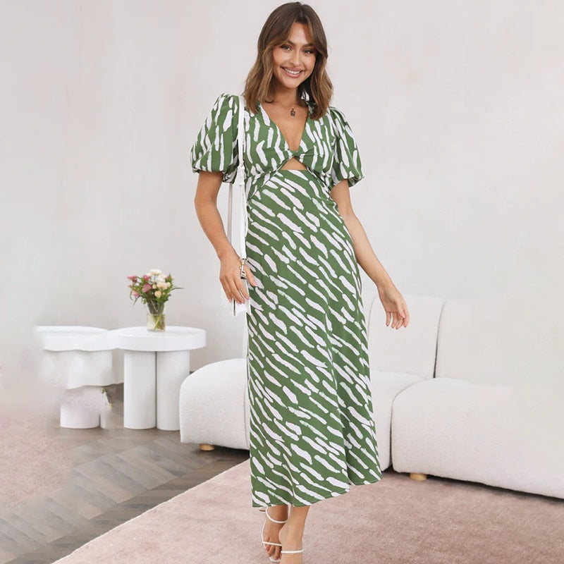 Midikleid mit Druck