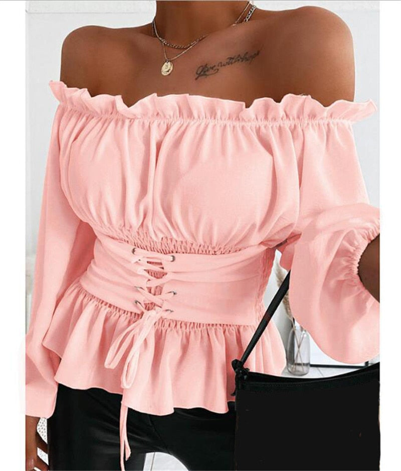 Off-shoulder Bluse