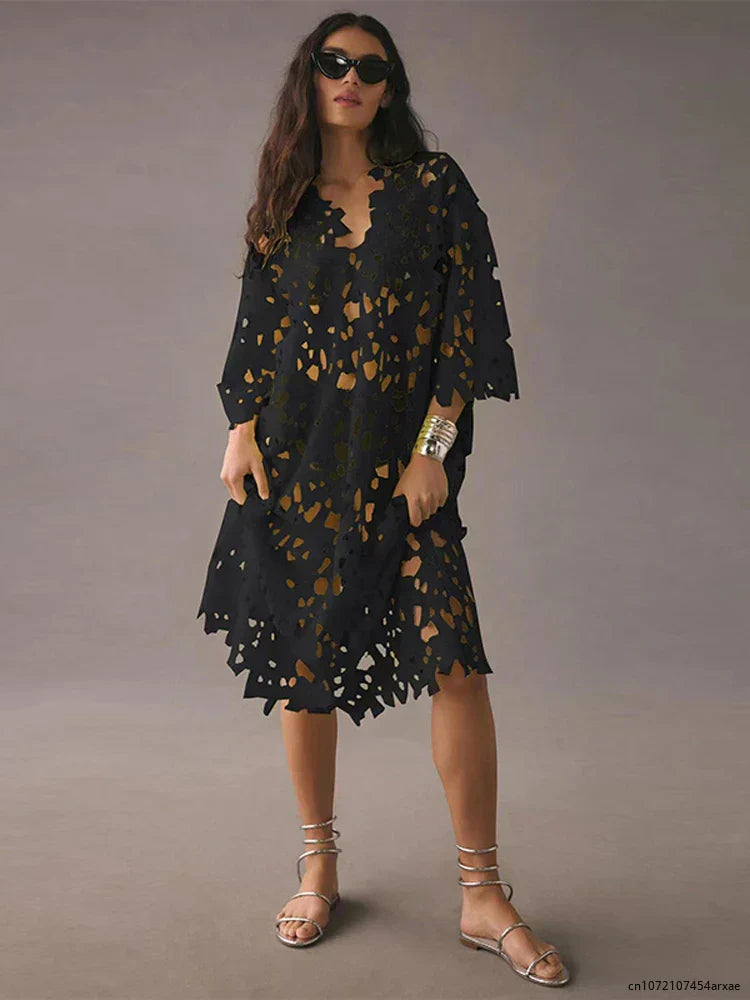 Carla | Airy gehäkeltes Strandkleid