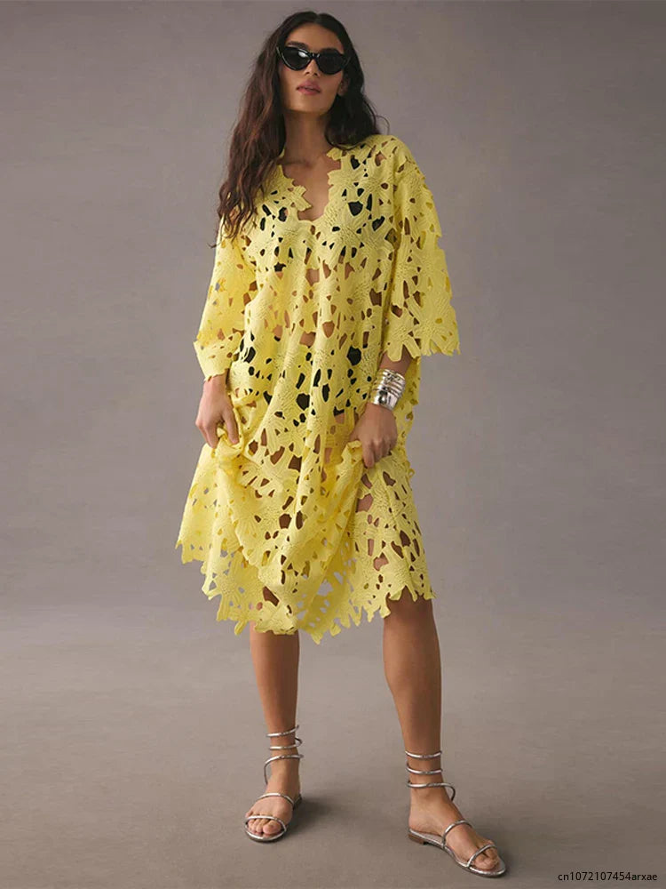 Carla | Airy gehäkeltes Strandkleid