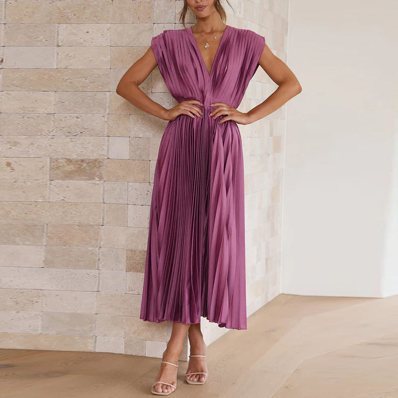 Meli | Kleid mit V-Ausschnitt