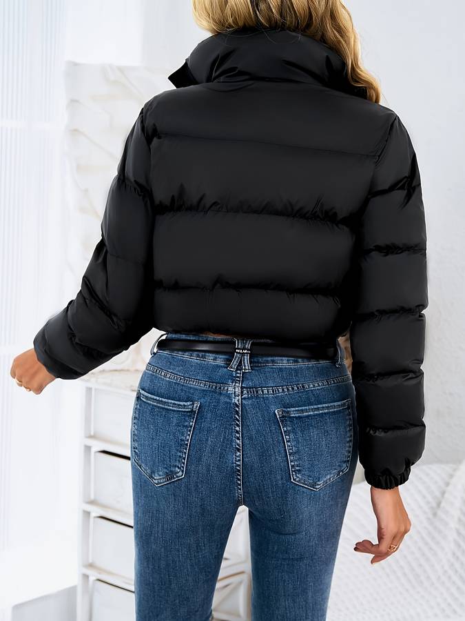 Schwarze Kurzjacke