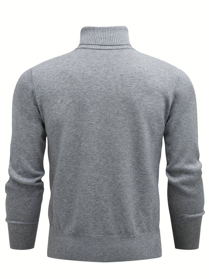 Lässiger Rollkragenpullover aus Strick