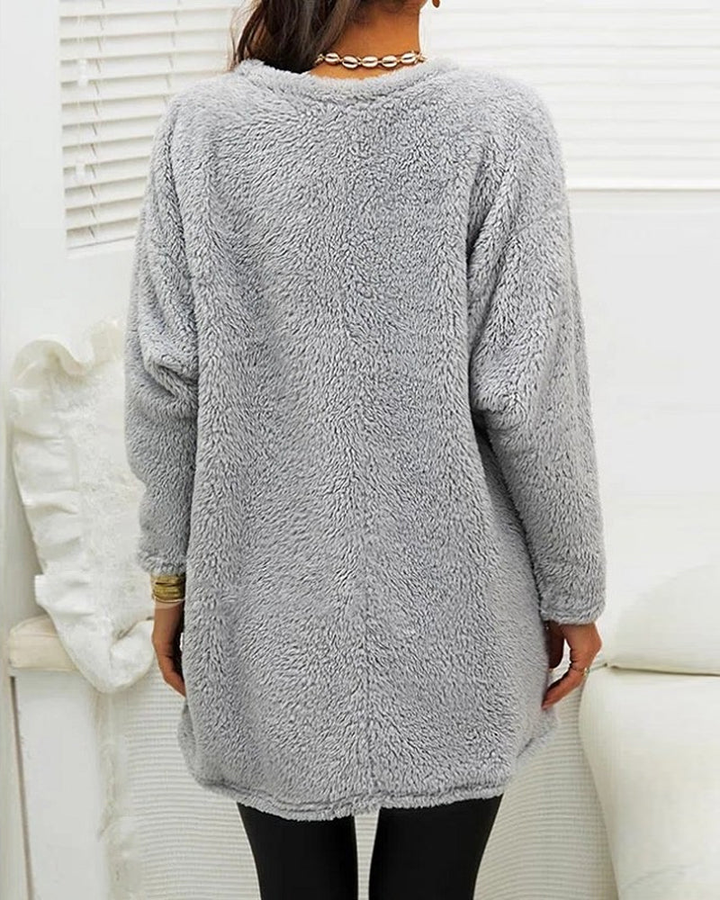 Warmer langer Pullover für Frauen