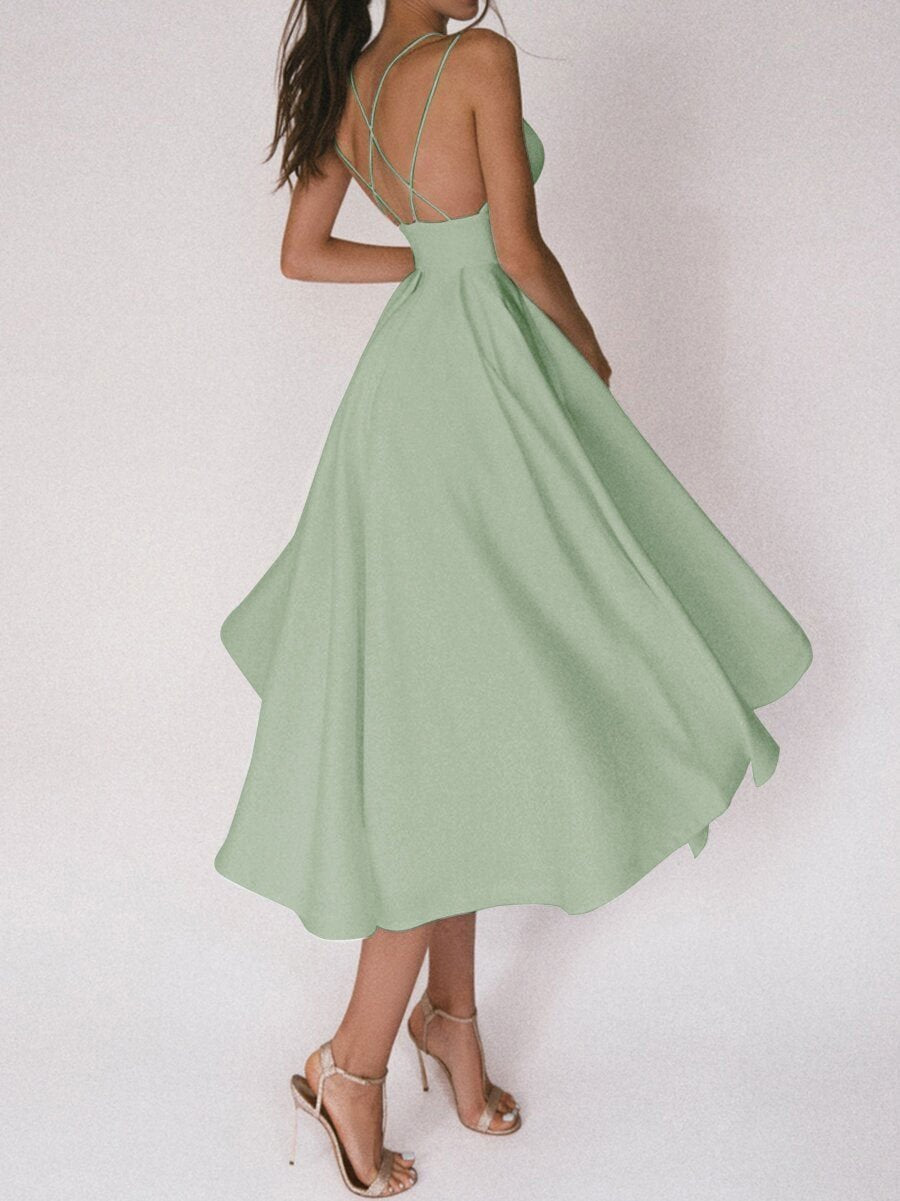 Sophie | Elegantes Abendkleid mit tiefem V-Ausschnitt