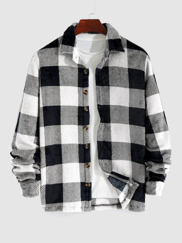 Philip - Vintage Herbst-Flanellhemd-Jacke mit Karomuster für Herren