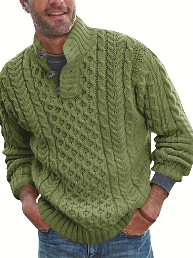 Warmer Pullover mit Textur