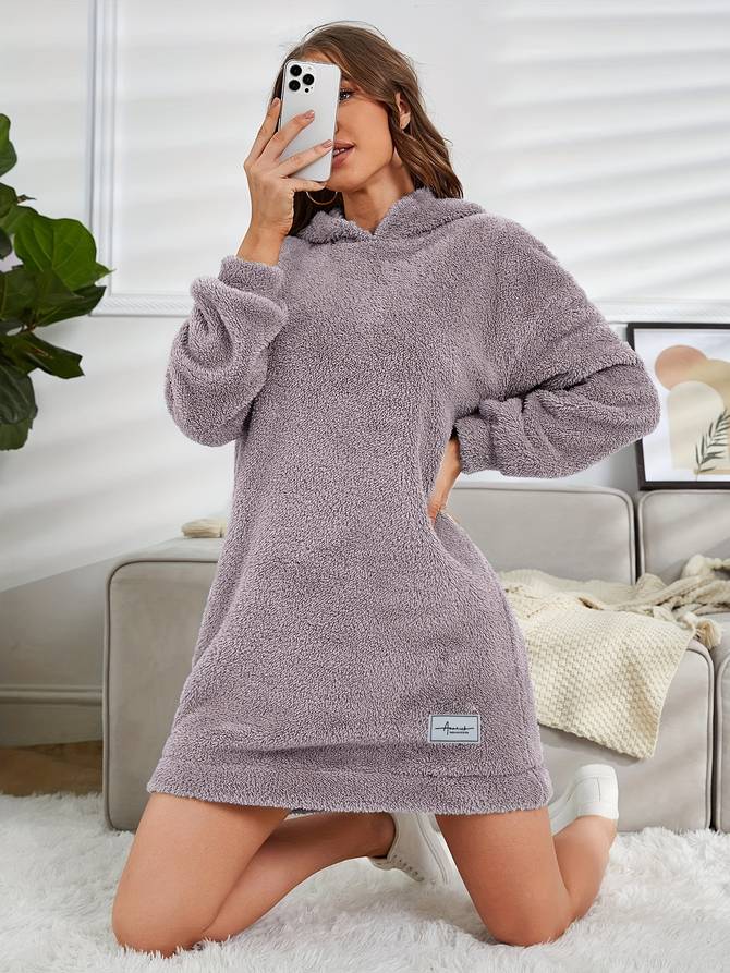 Valeria - Warme und Bequeme Casual Herbst-Teddy-Hoodie mit Kapuze für Damen