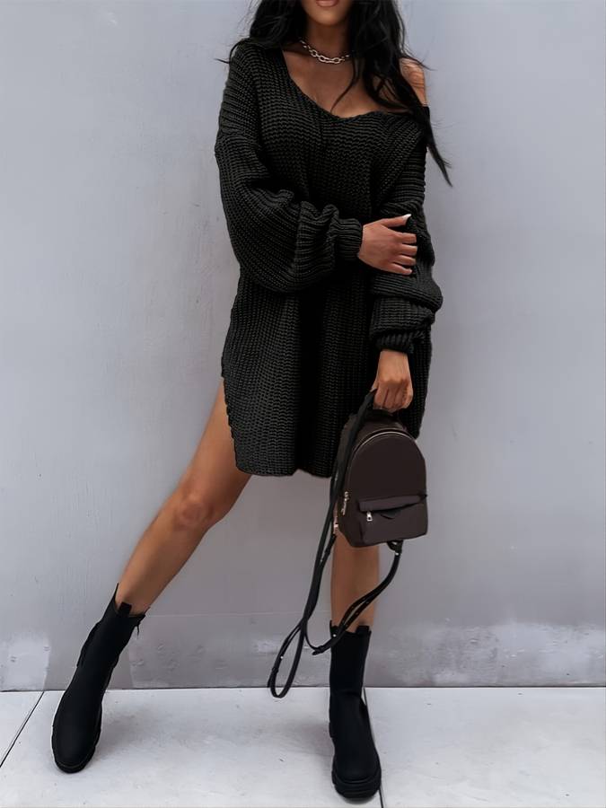 Oversized Midi-Pullover