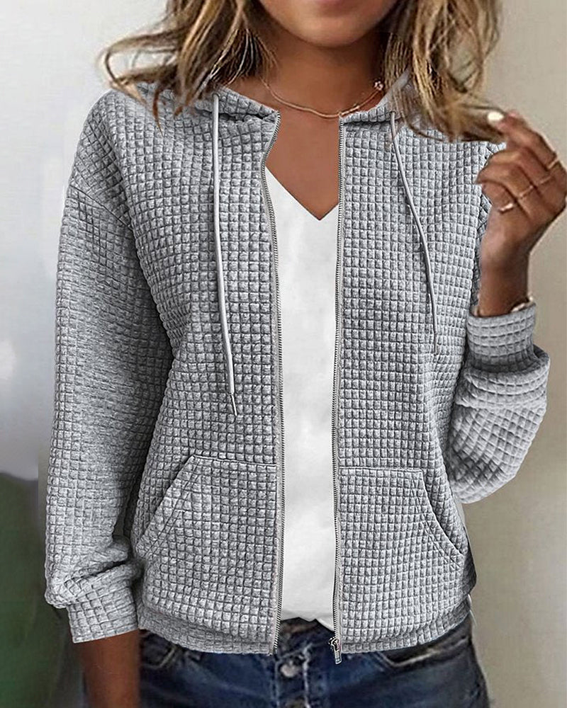 Lässige Strickjacke mit Taschen