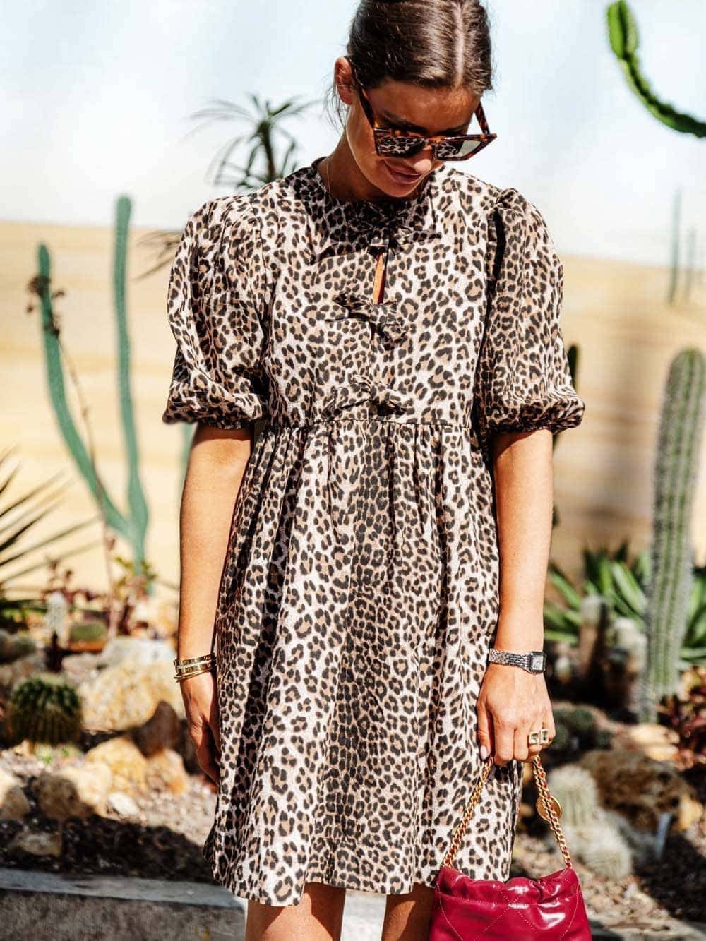 Lieke | Kleid mit Leopardenmuster