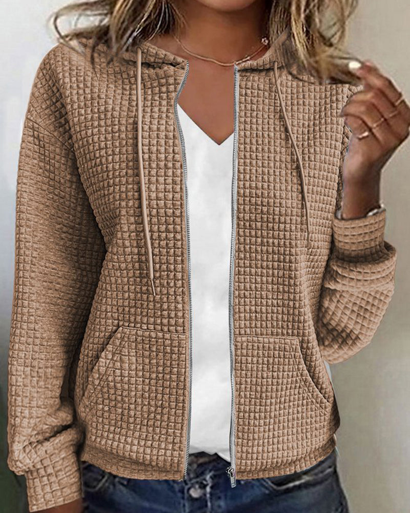 Lässige Strickjacke mit Taschen