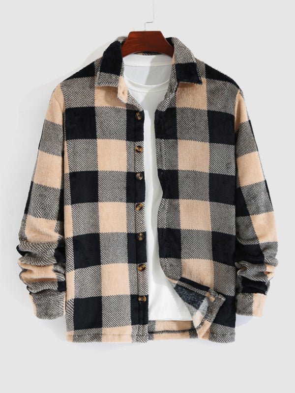 Philip - Vintage Herbst-Flanellhemd-Jacke mit Karomuster für Herren