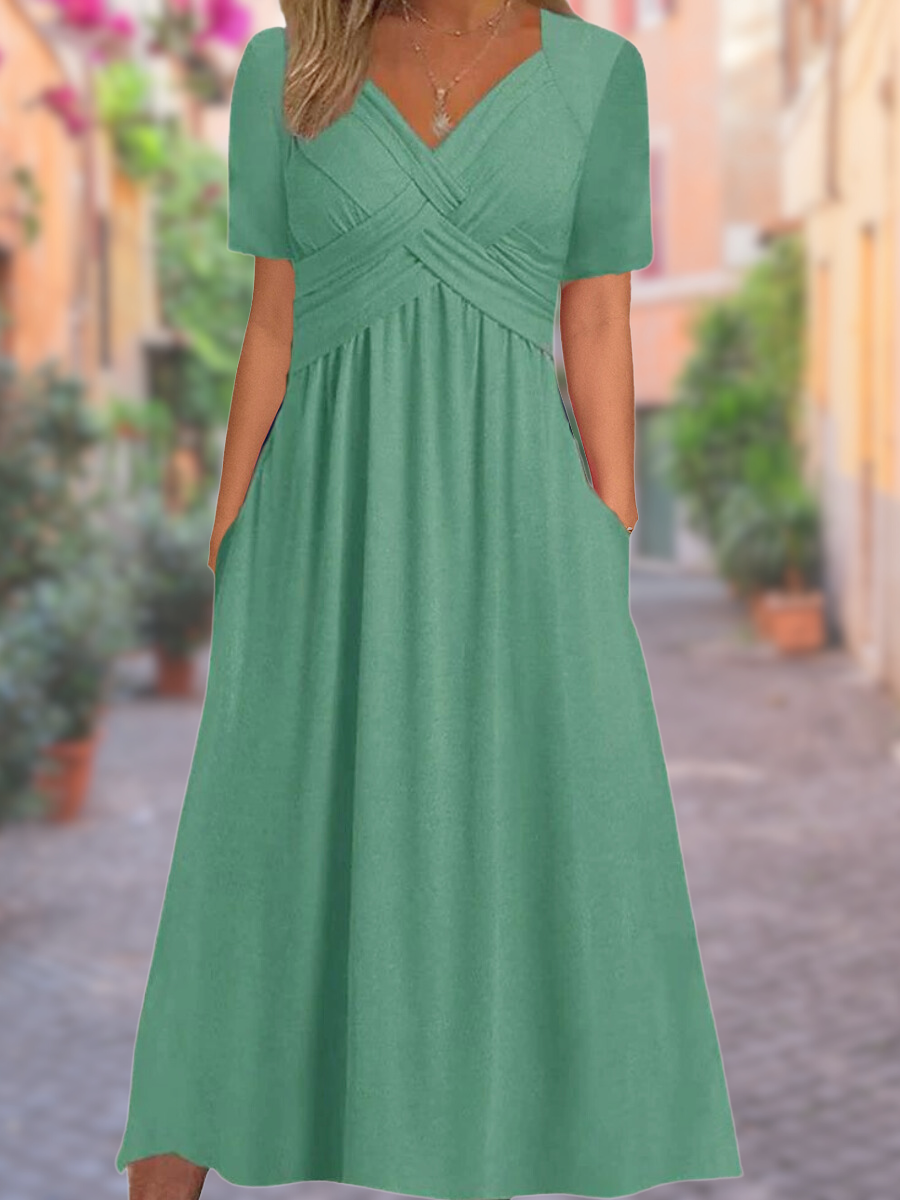 Sommerkleid mit V-Ausschnitt | Selby