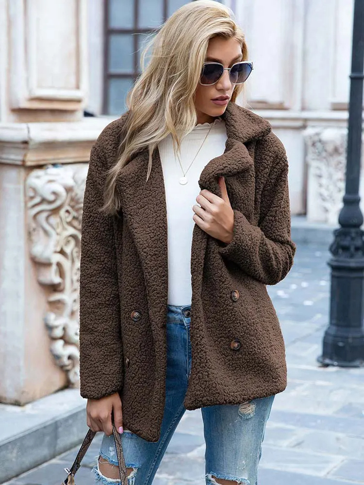 Pamela - Schicke und Bequeme Teddy-Winterjacke für Damen