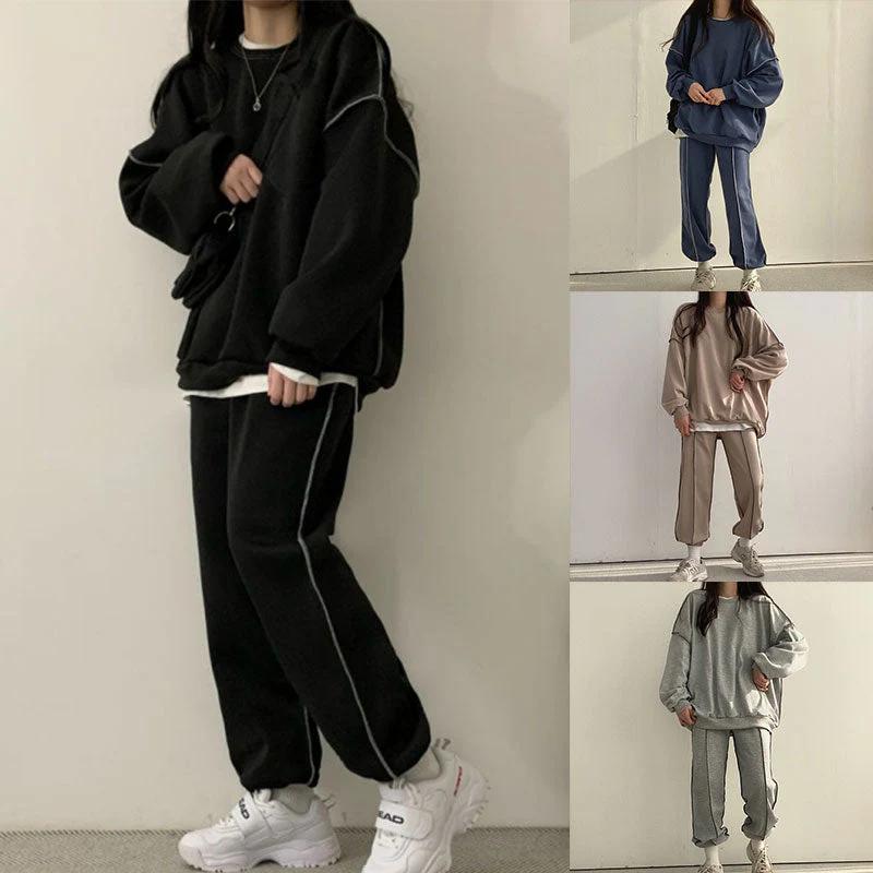 Trisha - Streetwear Frühling Trendy Oversized Pak Set für Damen