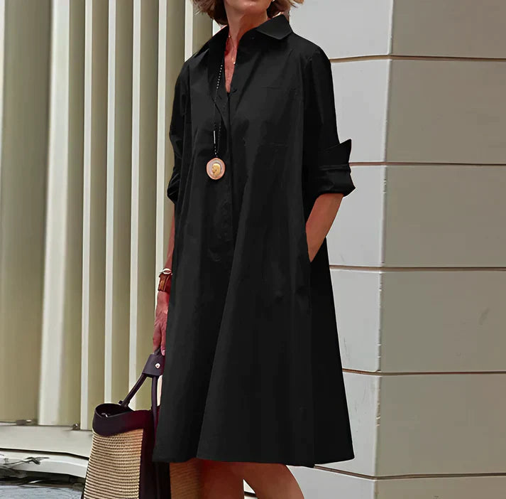 Everly - Modisches Kleid mit Polokragen