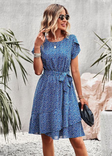 CLARA - Minikleid mit Blumenmuster