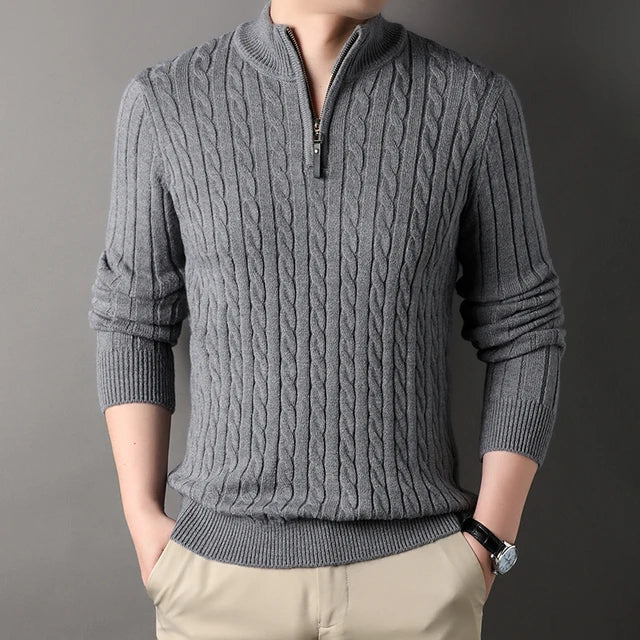 Sandro - Lässiger Winter Rollkragen-Strickpullover für Herren