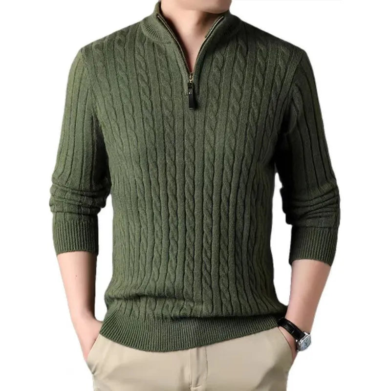 Sandro - Lässiger Winter Rollkragen-Strickpullover für Herren