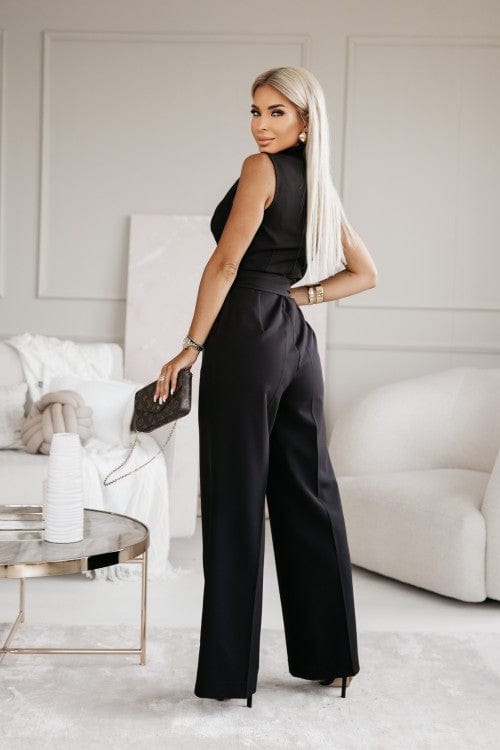 Stormi | Eleganter ärmelloser Jumpsuit mit Gürtel