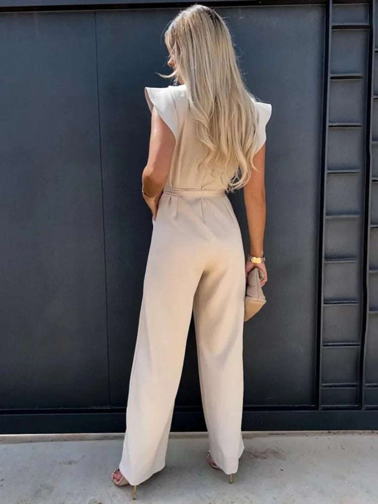 Jean | Eleganter Jumpsuit mit weiten Beinen