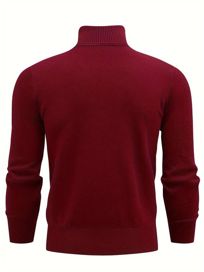 Lässiger Rollkragenpullover aus Strick