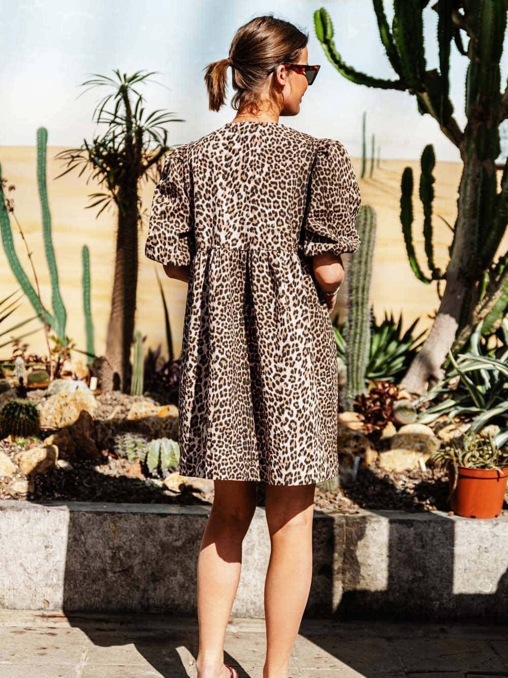 Lieke | Kleid mit Leopardenmuster