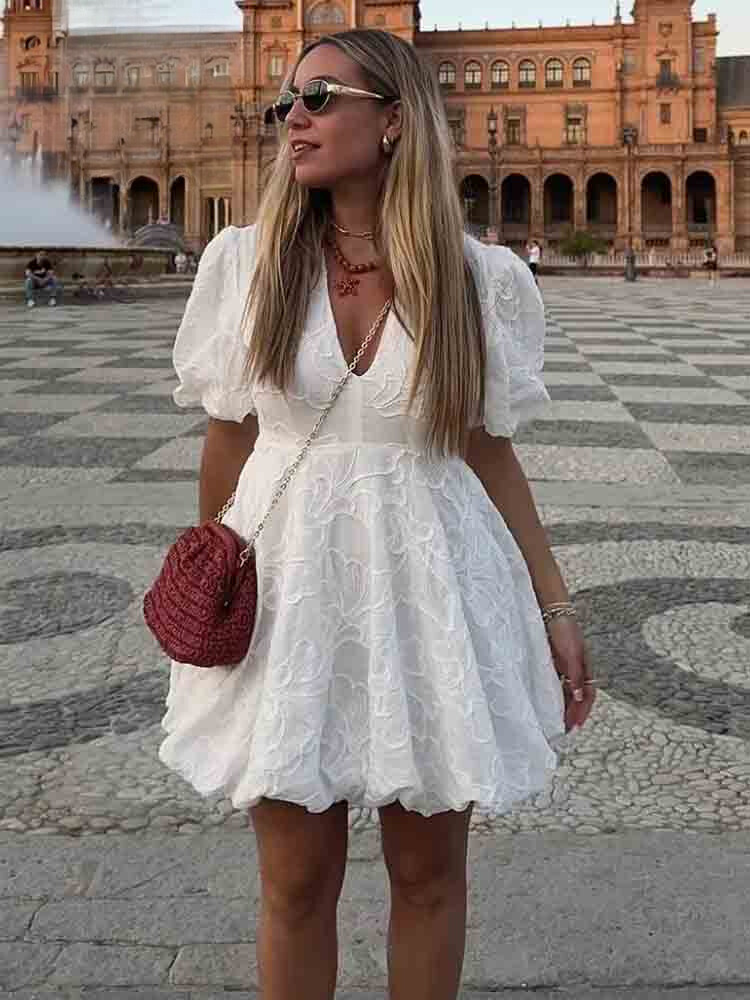 Mare | Romantisches Sommerkleid mit Puffärmeln