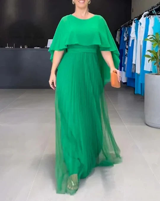 Beatrice - Elegantes Maxikleid Mit Rundem Ausschnitt