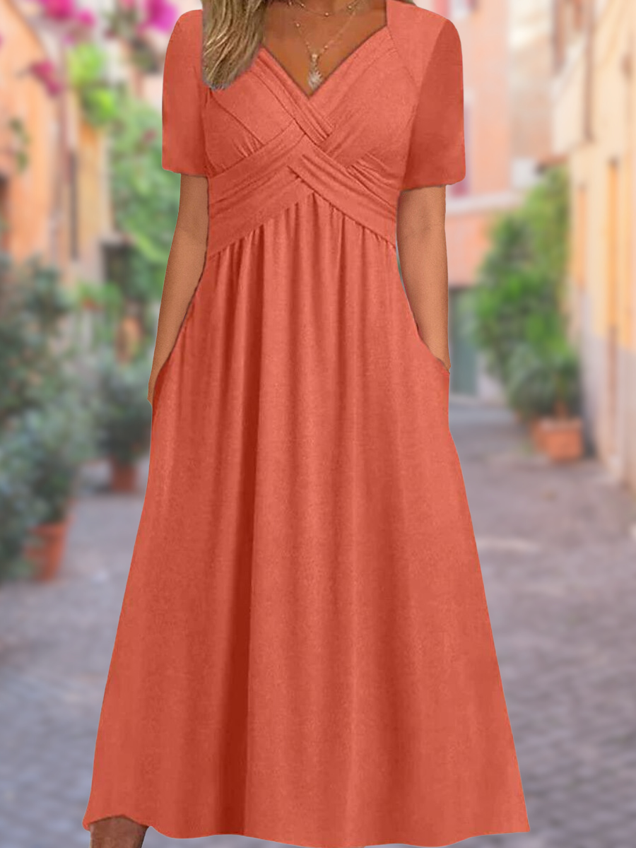 Sommerkleid mit V-Ausschnitt | Selby