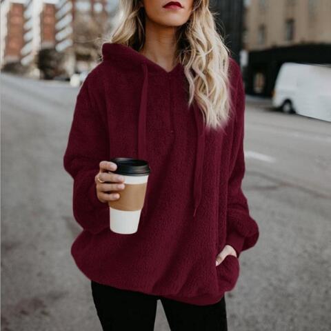 Pam - Lässige und Warme Winter Fluffy Hoodie für Damen