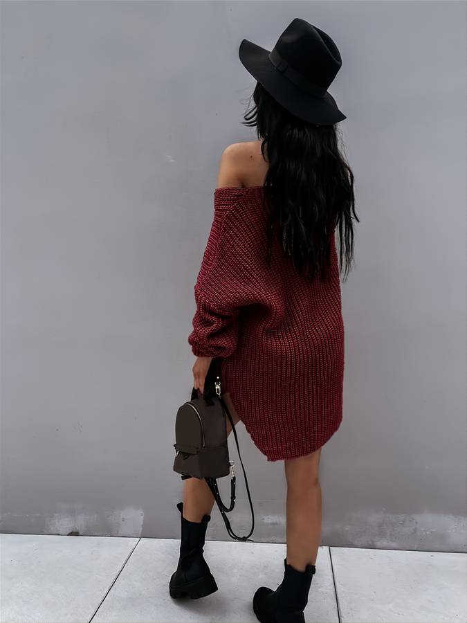 Oversized Midi-Pullover