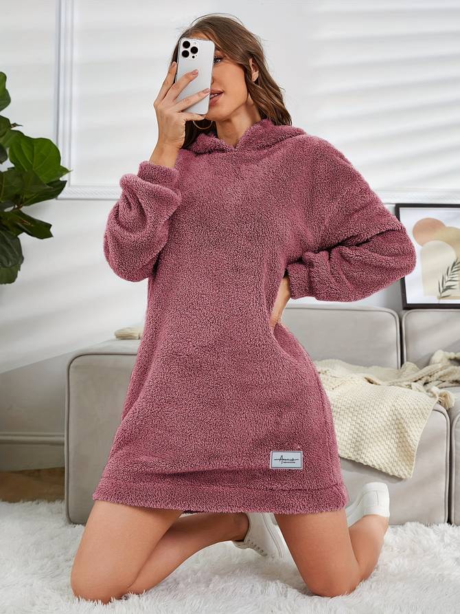 Valeria - Warme und Bequeme Casual Herbst-Teddy-Hoodie mit Kapuze für Damen