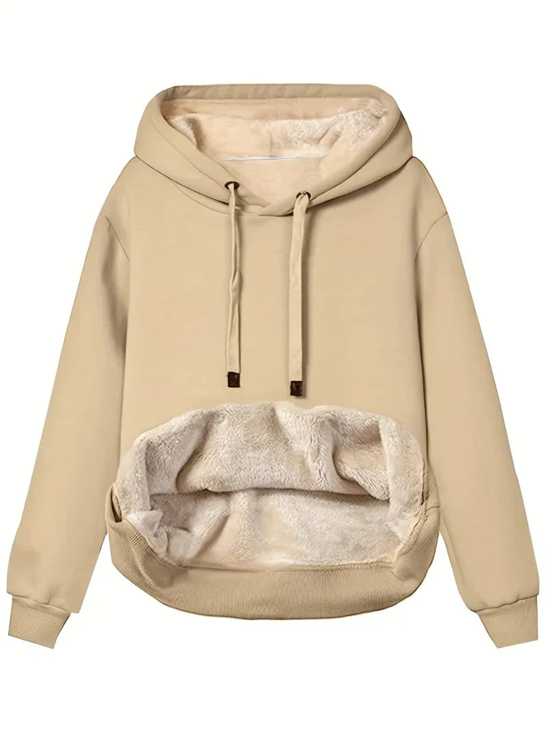 Rylee - Stilvoller Schicker Winter-Kapuzenpullover aus Kunstfell für Damen