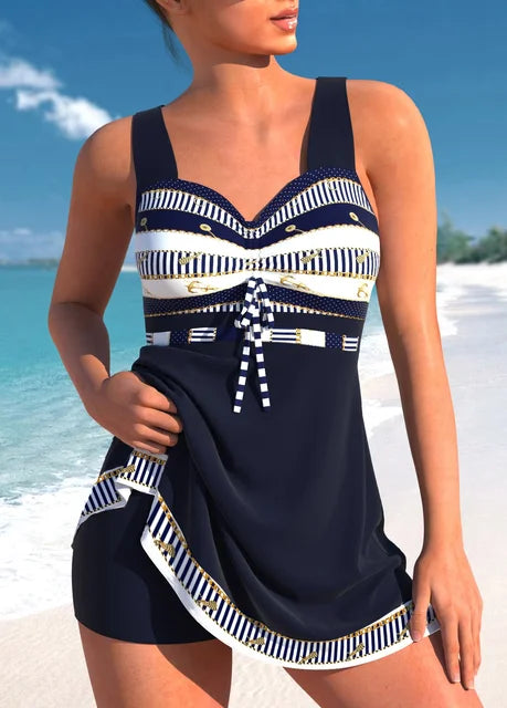 Hannelie - Zweiteiliges Tankini-Badeanzug-Set