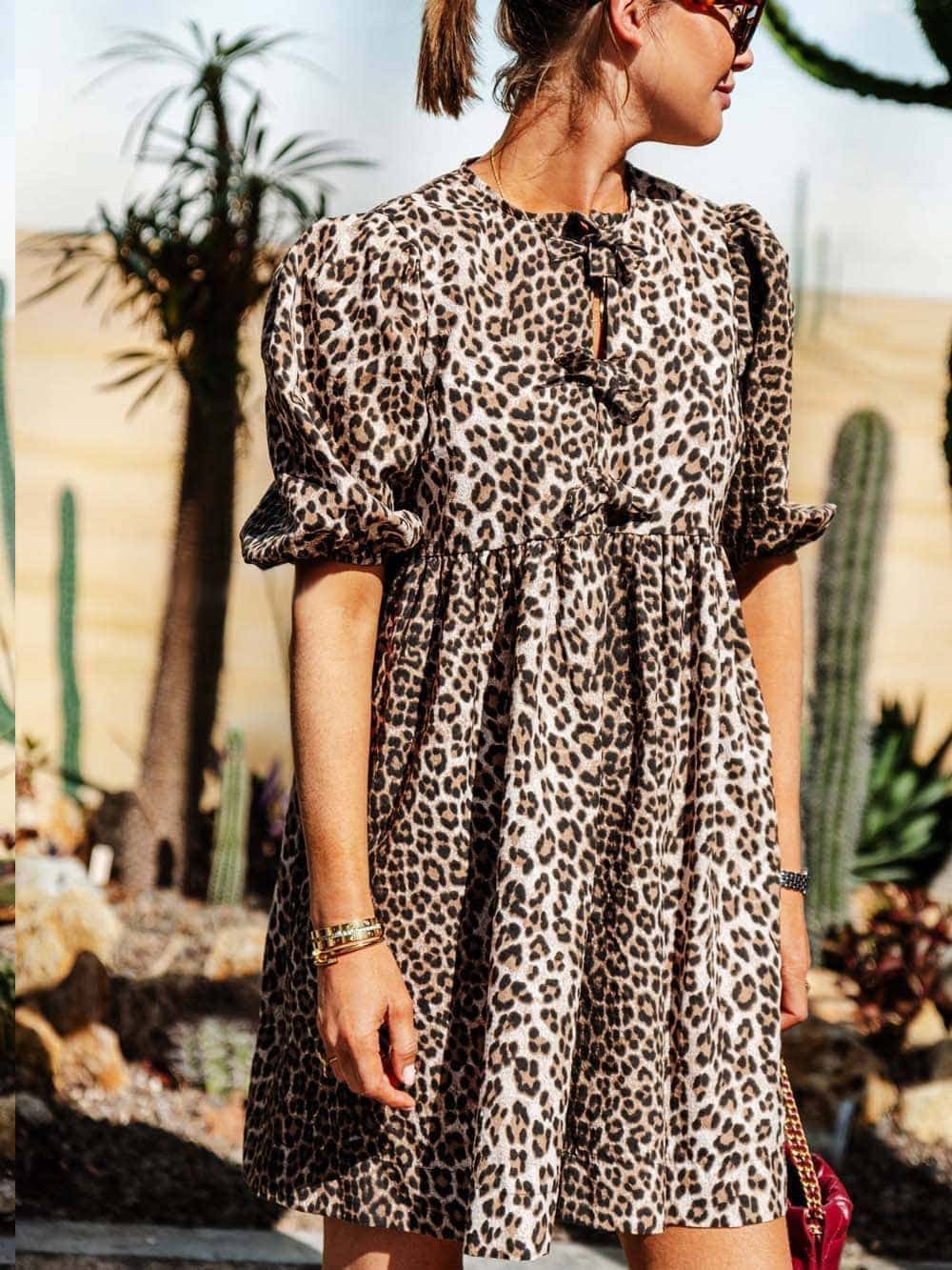 Sophie | Lässiges Kleid mit Leopardenmuster